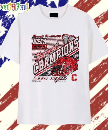Cornell Big Red 2025 Ncaa Men’S Lacrosse National Champions Helmet Vintage T Shirt