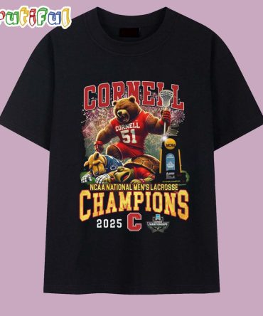 Cornell Big Red Ncaa National Men'S Lacrosse Champions 2025 T Shirt