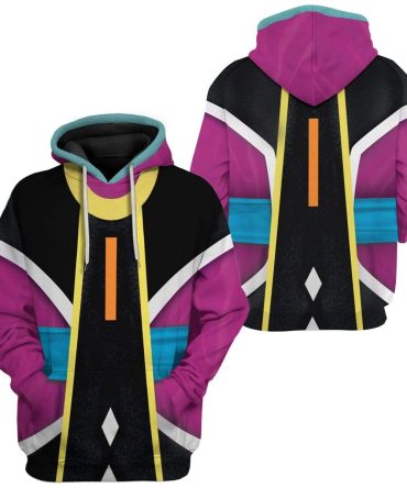 Dragon Ball Shirt Whis The Guide Angel Costume Purple T-Shirt Anime Fan Hoodie