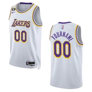 Custom Association Edition Los Angeles Lakers 2022-23 White Swingman Jersey - Alzaintravels