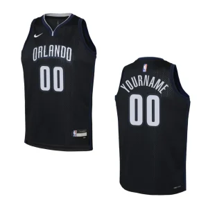 Youth Orlando Magic 2022-23 City Edition Custom Black Jersey - Alzaintravels