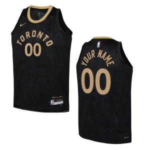 Youth Toronto Raptors 2022-23 City Edition Custom Black Jersey - Alzaintravels