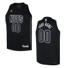 Youth Brooklyn Nets 2022-23 Statement Edition Custom Black Jersey - Alzaintravels