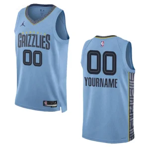 Memphis Grizzlies Custom 2022-23 Statement Edition Blue Swingman Jersey - Alzaintravels