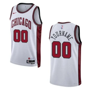 Custom City Edition Chicago Bulls 2022-23 White Swingman Jersey - Alzaintravels