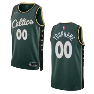 Boston Celtics Custom 2022-23 City Edition Dark Green Swingman Jersey - Alzaintravels