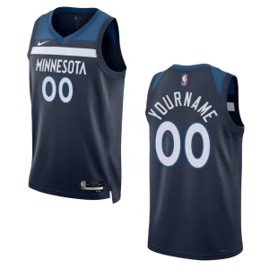 Minnesota Timberwolves Custom 2022-23 Icon Edition Navy Swingman Jersey - Alzaintravels