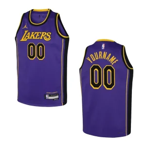 Youth Los Angeles Lakers 2022-23 Statement Edition Custom Purple Jersey - Alzaintravels