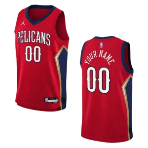 2022-23 New Orleans Pelicans Youth Statement Edition Custom Red Jersey - Alzaintravels