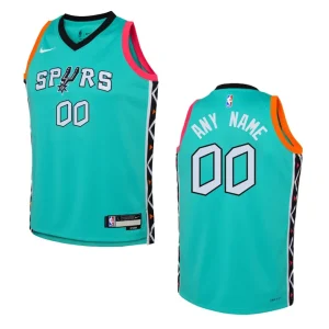 San Antonio Spurs 2022-23 City Edition Youth Custom Green Jersey - Alzaintravels