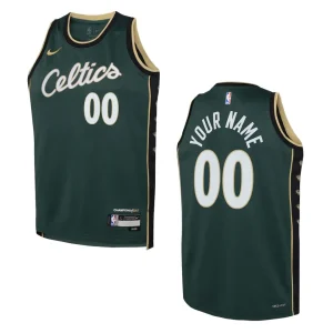 Boston Celtics 2022-23 City Edition Youth Custom Green Jersey - Alzaintravels