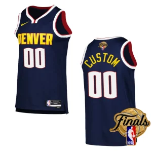 Custom Navy 2023 NBA Finals Denver Nuggets Icon Edition Jersey - Alzaintravels