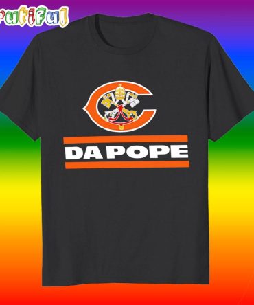 Da Pope Chicago Bears X Catholic Pope Logo Da Bears Fans Gear T Shirt