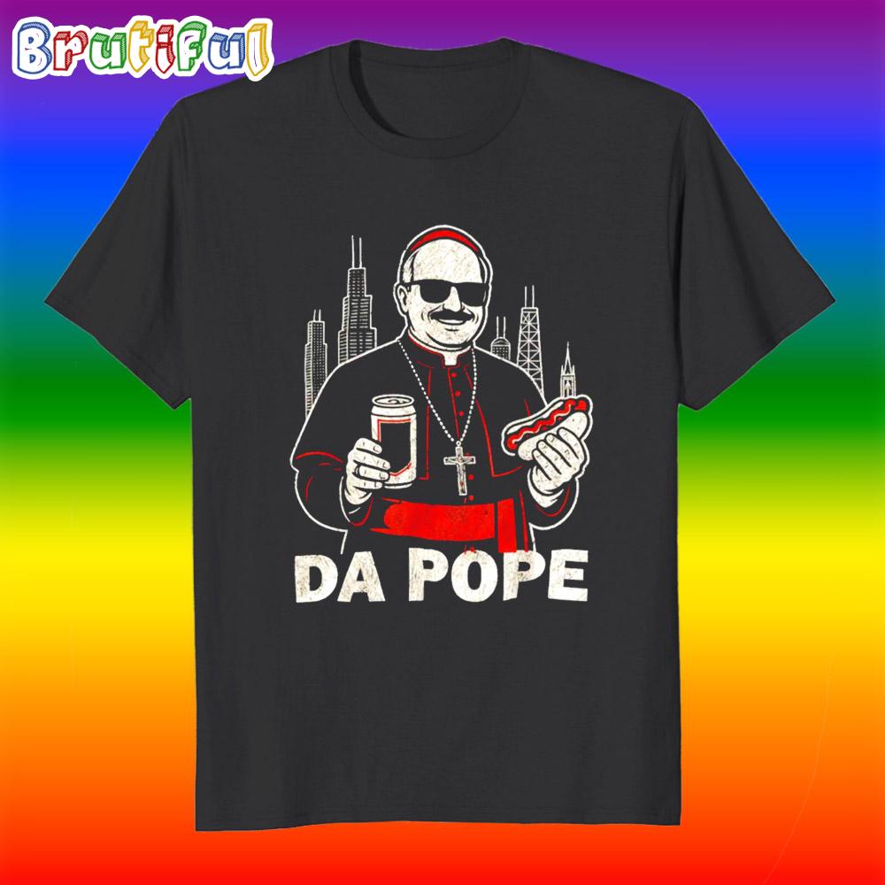 Da Pope From America Chicago Pope Leo Xiv Vintage T Shirt