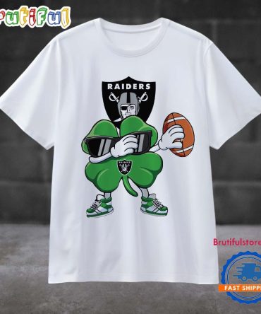Dabbing Shamrock St Patricks Day Las Vegas Raiders Nfl 2025 T Shirt