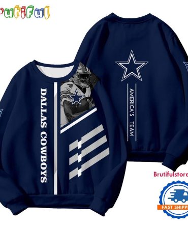 Dallas Cowboys 2025 Nfl Customized Round Neck Sweatshirt
