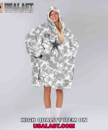 Hot Dallas Cowboys Camo Unisex Blanket Hoodie