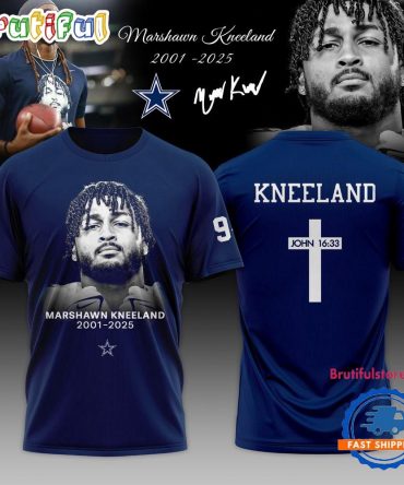 Dallas Cowboys Marshawn Kneeland Thank You Memories 2001-2025 Limited Edition T Shirt