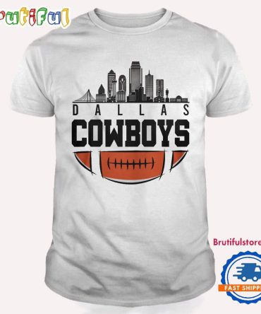 Dallas Cowboys Nfl 2025 City Skyline T Shirt