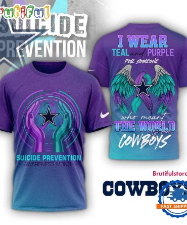 Dallas Cowboys Nfl National Suicide Prevention Month 3D Shirt