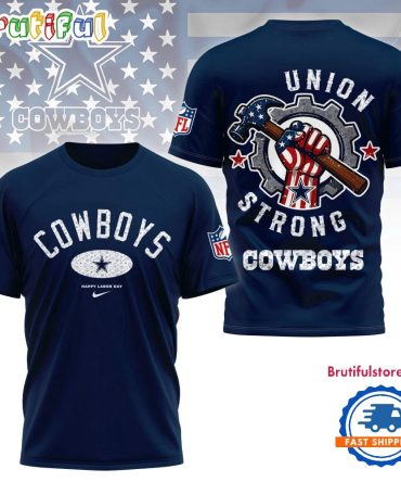 Dallas Cowboys Union Strong Labor Day All Over Print Shirt
