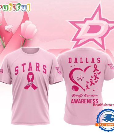 Dallas Stars 2025 Nhl Pink Breast Cancer Awareness All Over Print Shirt