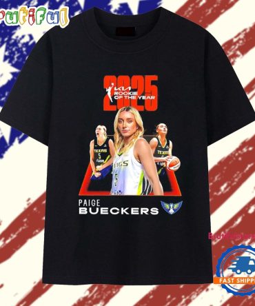 Dallas Wings Paige Bueckers 2025 Wnba Rookie Of The Year T Shirt