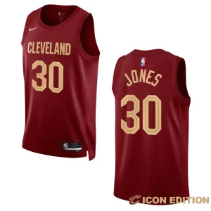 Damian Jones Icon Edition Cleveland Cavaliers 2022-23 Wine Swingman Jersey - Alzaintravels