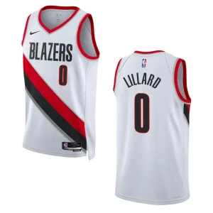 Portland Trail Blazers Damian Lillard 2022-23 Association Edition White Swingman Jersey - Alzaintravels