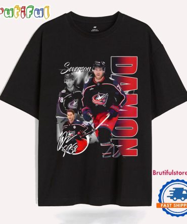 Damon Severson Columbus Blue Jackets Nhl Players T Shirt