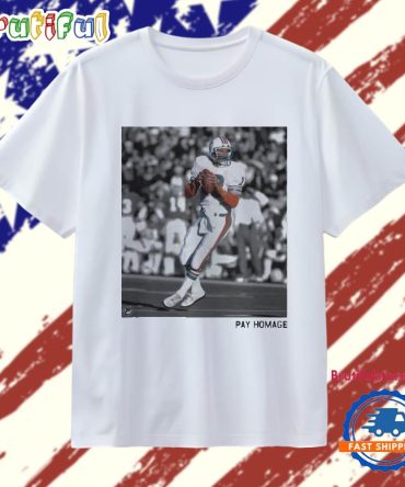 Dan Marino Miami Dolphins Homage Pay Homage Tri-Blend T Shirt
