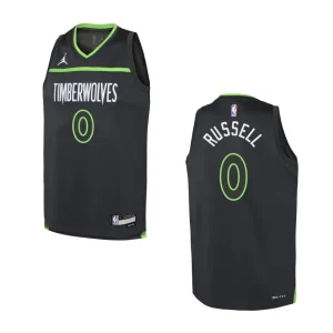 Youth Minnesota Timberwolves 2022-23 Statement Edition D'Angelo Russell Black Jersey - Alzaintravels