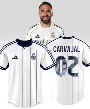 Real Madrid Carvajal #02 Jersey - 2023/24 Home Kit - Authentic Fan Gear