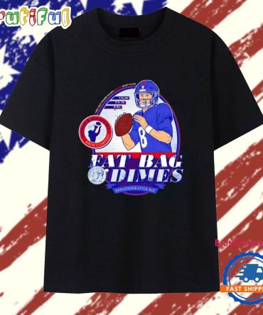 Daniel Jones New York Giants Football Fat Bag Dimes T Shirt