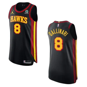 Atlanta Hawks Danilo Gallinari Statement Jersey Authentic Black - Alzaintravels