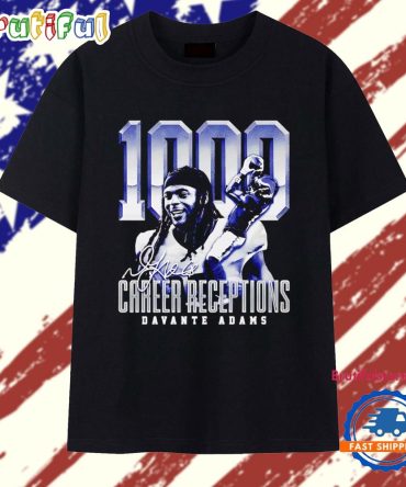 Davante Adams 1000 Career Receptions Los Angeles Rams T Shirt