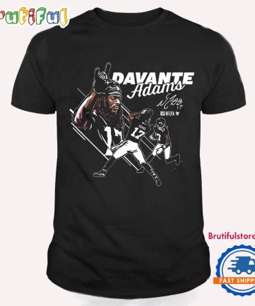 Davante Adams Signature Rams Star Power In Action T Shirt