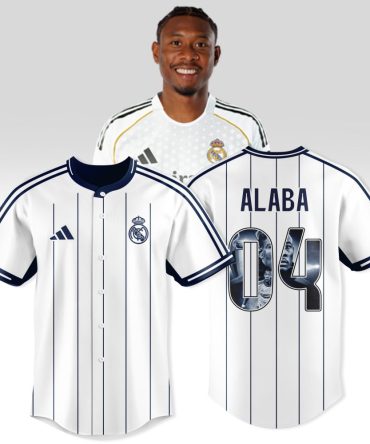 Official Real Madrid Alaba #4 Home Jersey 2023 - Authentic Fan Gear For Soccer Enthusiasts