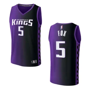 De'Aaron Fox Statement Edition Sacramento Kings 2023-24 Purple Fastbreak Replica Jersey - Alzaintravels