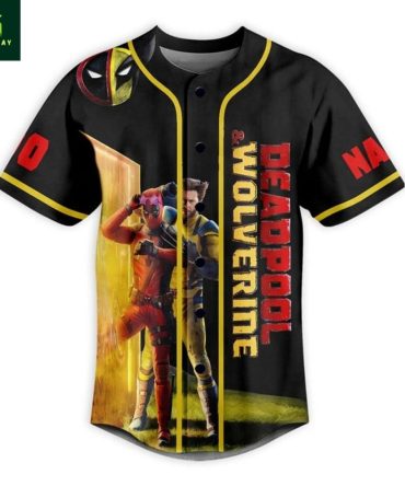 Deadpool & Wolverine Graphic Baseball Jersey - Comic Fan Apparel, Unisex, Limited Edition