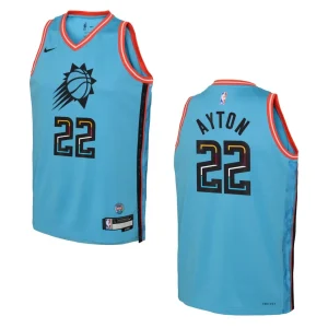 Phoenix Suns 2022-23 City Edition Youth Deandre Ayton Turquoise Jersey - Alzaintravels