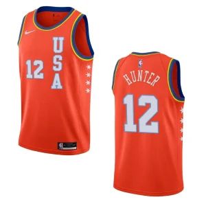 Atlanta Hawks De'Andre Hunter 2021 NBA Rising Star Jersey USA Team Orange - Alzaintravels