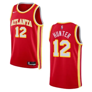 Atlanta Hawks De'Andre Hunter 2022-23 Icon Edition Red Swingman Jersey - Alzaintravels