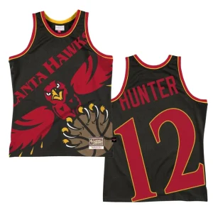 Hawks De'Andre Hunter Big Face 2.0 Swingman Jersey Black - Alzaintravels