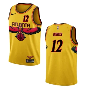 De'Andre Hunter Atlanta Hawks City Edition Throwback Jersey Yellow - Alzaintravels