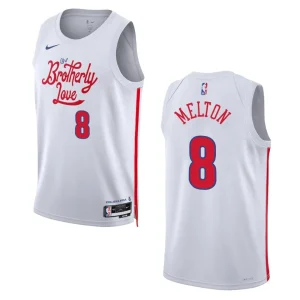 De'Anthony Melton City Edition Philadelphia 76ers 2022-23 White Swingman Jersey - Alzaintravels