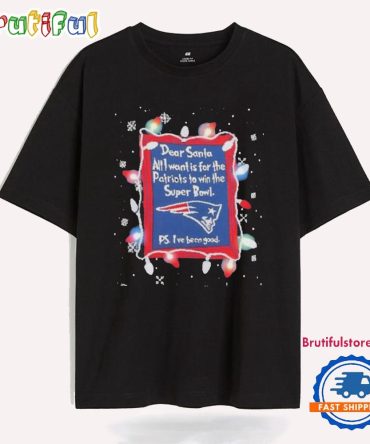 Dear Santa New England Patriots Christmas Lights T Shirt