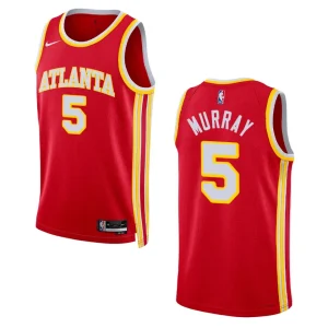 Atlanta Hawks Dejounte Murray 2022-23 Icon Edition Red Swingman Jersey - Alzaintravels