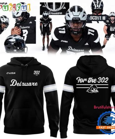 Delaware Fightin' Blue Hens Football Midnight Collection Uniform 2025 Hoodie Shirt