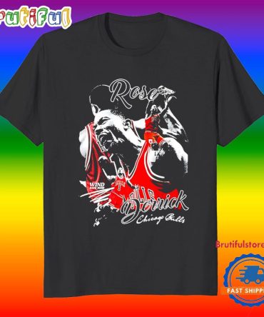 Derrick Rose Chicago Bulls Basketball Vintage Signature T Shirt
